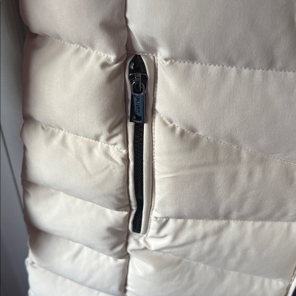 Calvin Klein Cream Puffer Coat - Picture 2 of 5